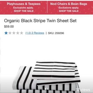 Cate and Barrel sheet set